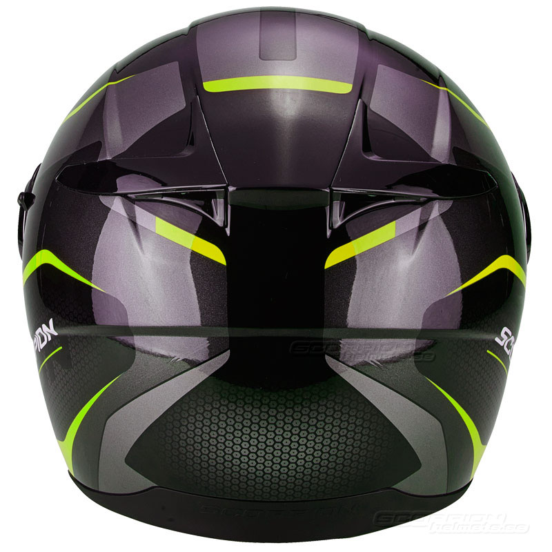Scorpion EXO-490 MC-Hjälm (Vision) Svart, Neongul (Sista storlekarna M & L)