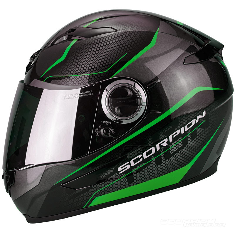 Scorpion EXO-490 Hjälm (Vision) Svart, Grön