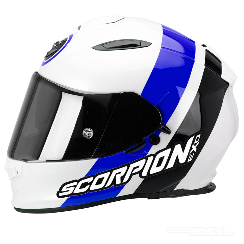 Scorpion EXO-510 Integralhjälm (Hero) Pärlvit, Blå, Svart