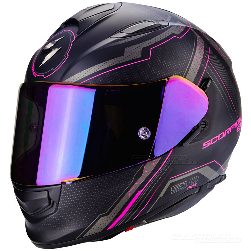 Scorpion EXO-510 Integralhjälm (Sync) Mattsvart, Rosa