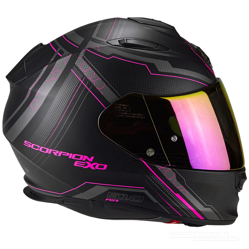 Scorpion EXO-510 Integralhjälm (Sync) Mattsvart, Rosa