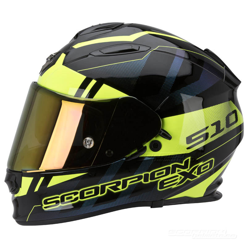 Scorpion EXO-510 Integralhjälm (Stage) Svart, Neongul