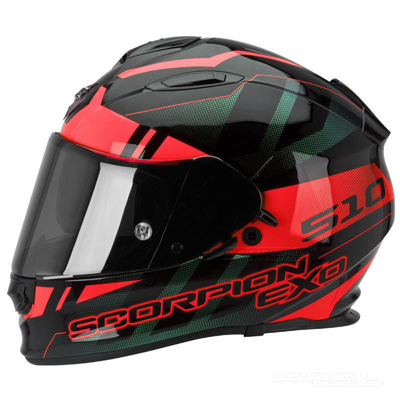 Scorpion EXO-510 Integralhjälm (Stage) Svart, Röd