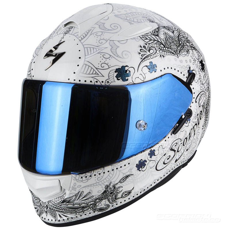 Scorpion EXO-510 Integralhjälm (Azalea) Pärlvit, Silver