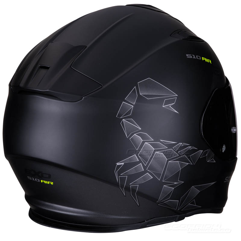 Scorpion EXO-510 Integralhjälm (Pique) Mattsvart, Silver