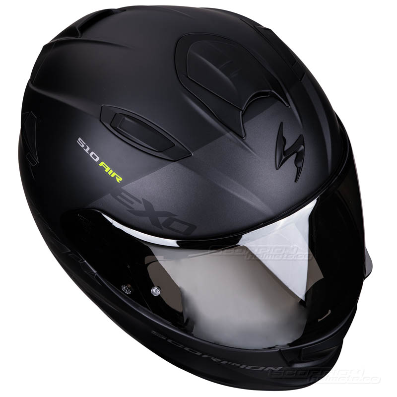 Scorpion EXO-510 Integralhjälm (Pique) Mattsvart, Silver
