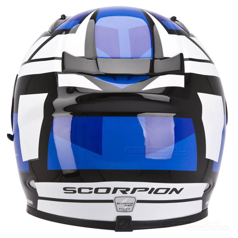Scorpion EXO-710 Hjlm Race/Gata (Square) Vit, Bl
