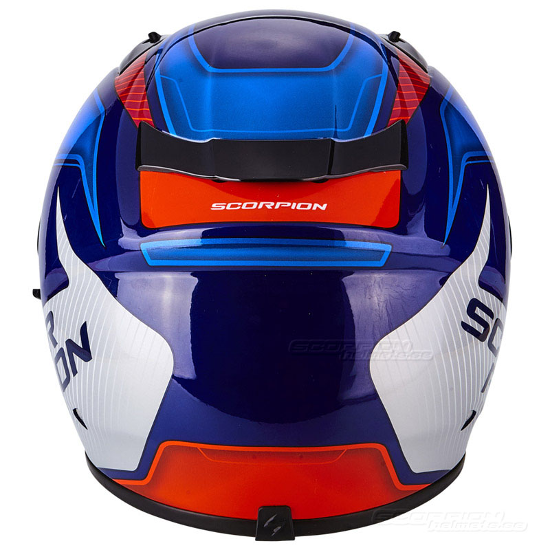 Scorpion EXO-710 Hjälm Race/Gata (Mugello) Blå, Vit