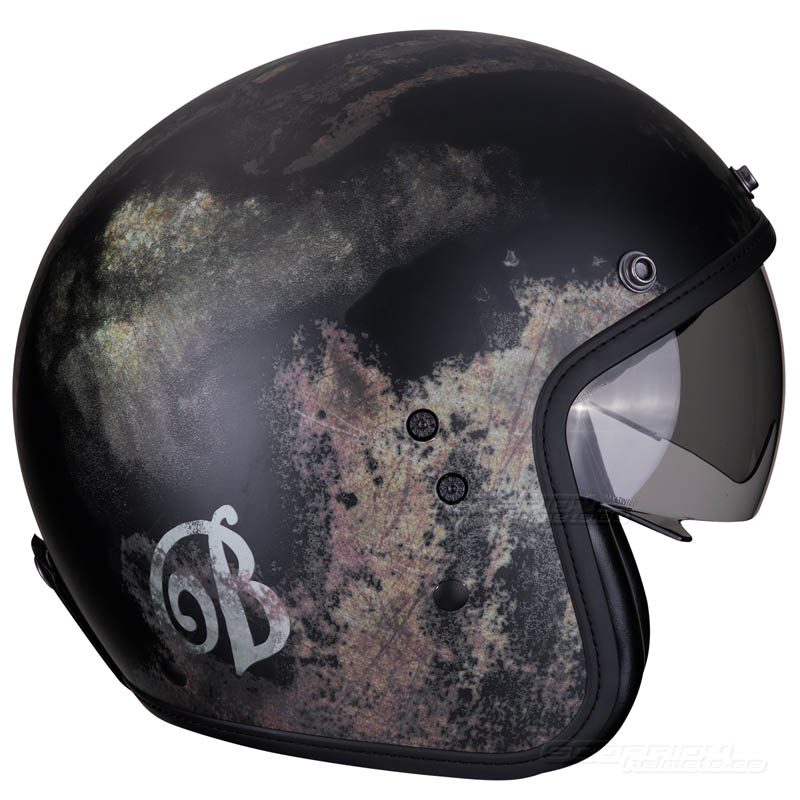 Scorpion Belfast Öppen MC-Hjälm (Tempus) Svart (Sista storlekarna XS & S)