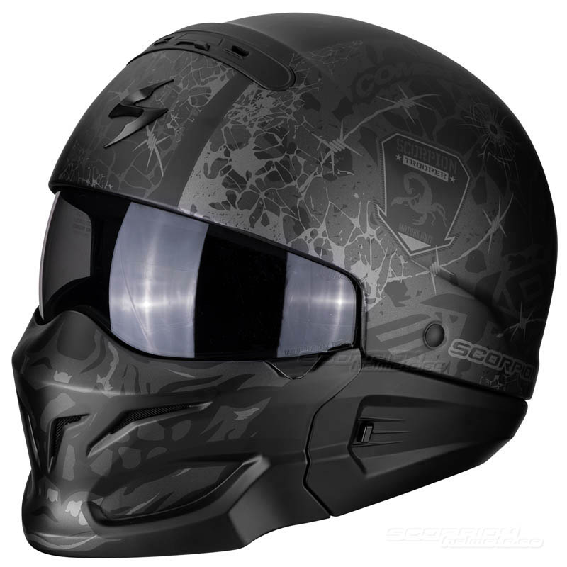 Scorpion EXO-COMBAT Streetfighter Hjälm (Stealth)