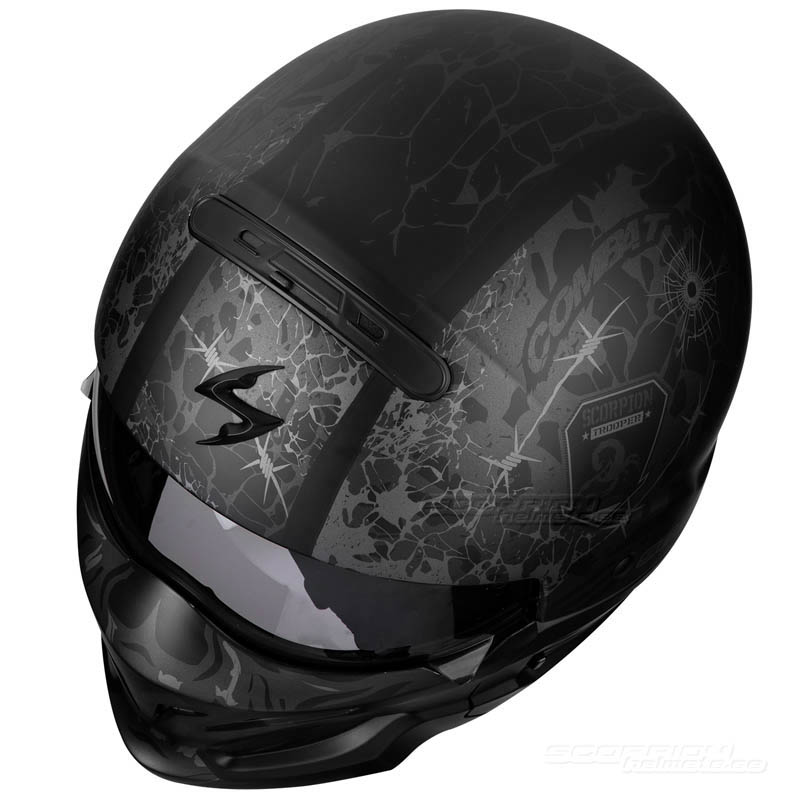 Scorpion EXO-COMBAT Streetfighter Hjälm (Stealth)