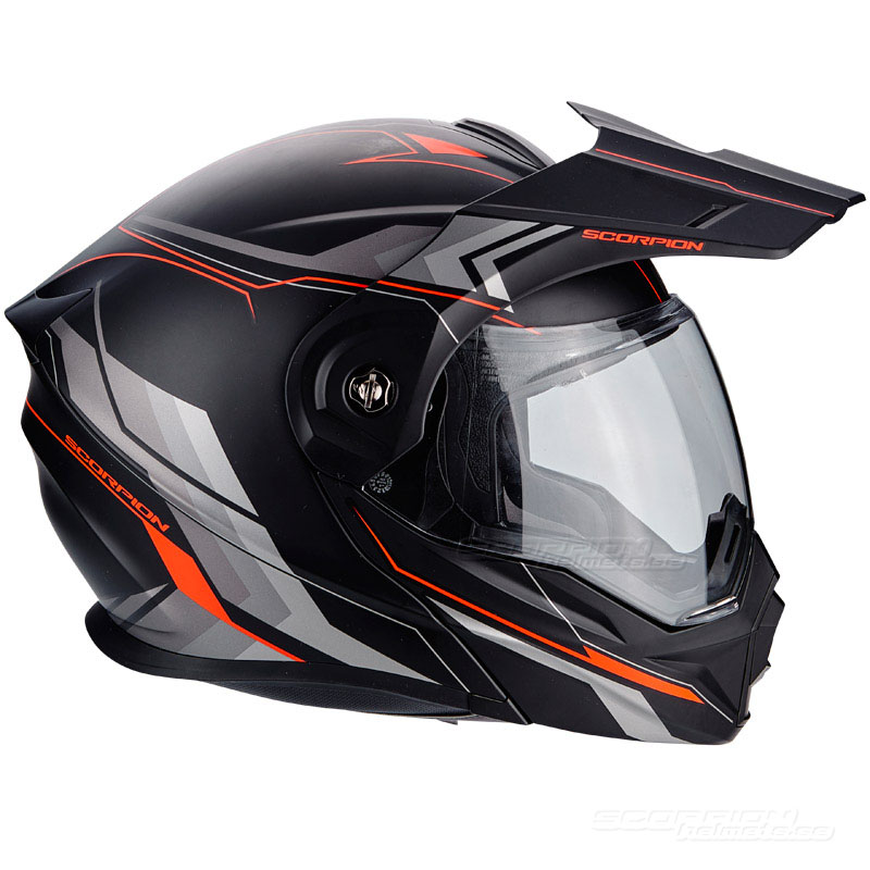 Scorpion ADX-1 Winter (Anima) Mattsvart, Röd