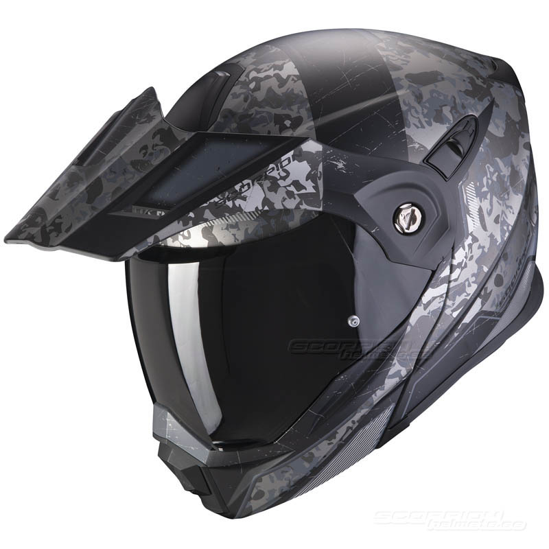 Scorpion ADX-1 Hjlm (Battleflage) Svart, Silver