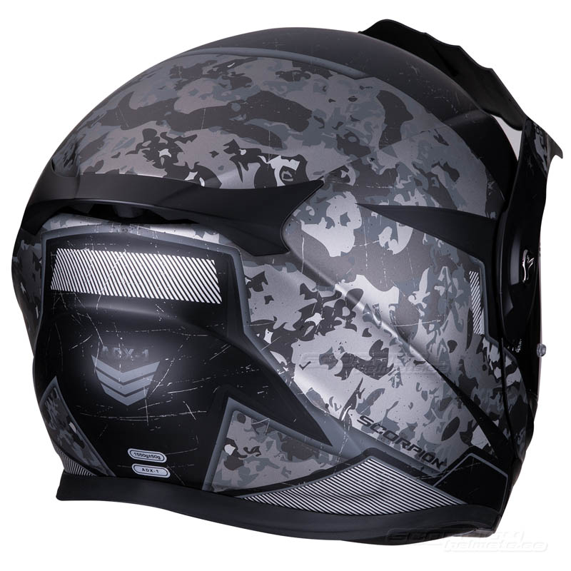 Scorpion ADX-1 Hjlm (Battleflage) Svart, Silver