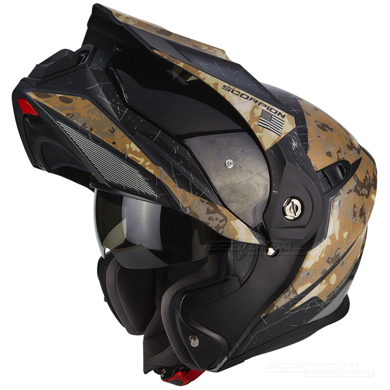 Scorpion ADX-1 Hjälm (Battleflage) Sand, Grå