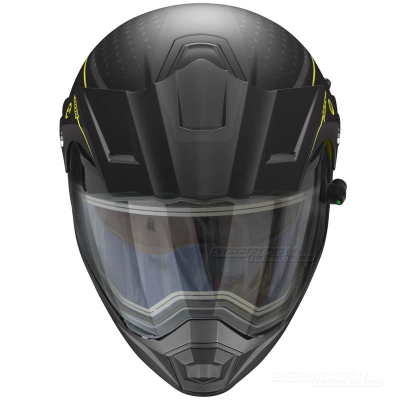 Scorpion ADX-1 Snöskoterhjälm (Horizon) Mattsvart, Neongul