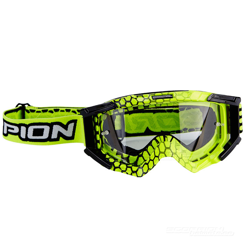 Scorpion Crossglasgon Goggles (E16) Neon Yellow - Black