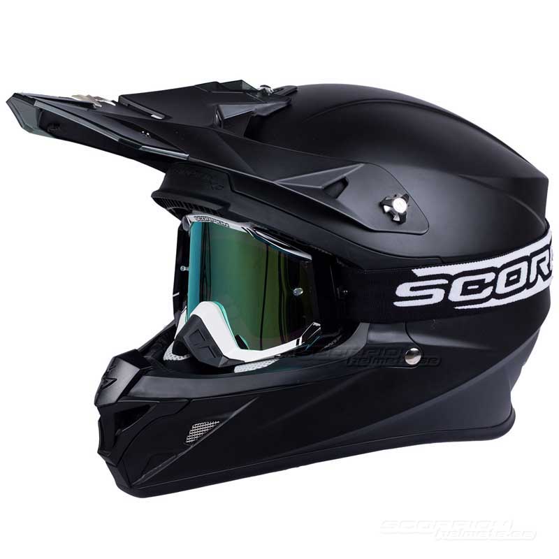 Scorpion Goggles (E18) Svart, Vit