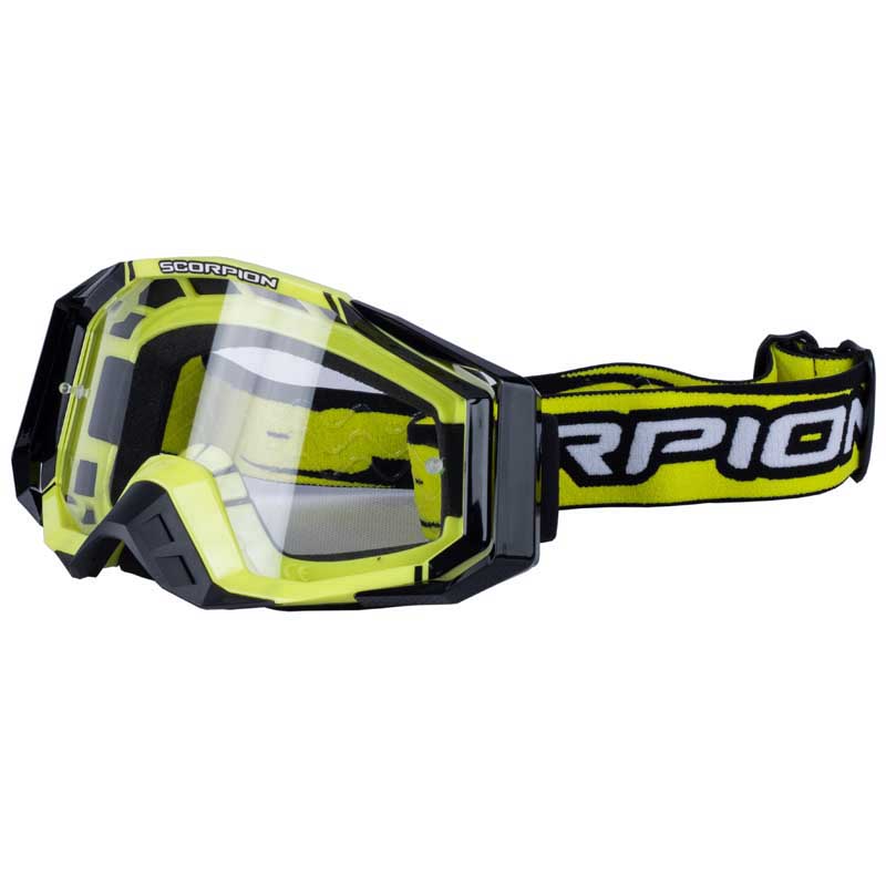 Scorpion Crossglasgon Goggles (E18) Neongul, Svart