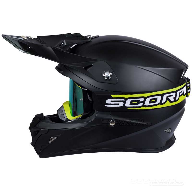 Scorpion Crossglasgon Goggles (E18) Neongul, Svart