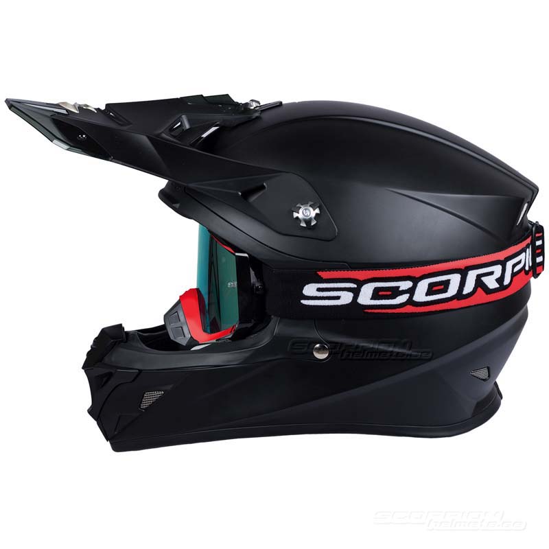 Scorpion Crossglasgon Goggles (E18) Neonrd, Svart