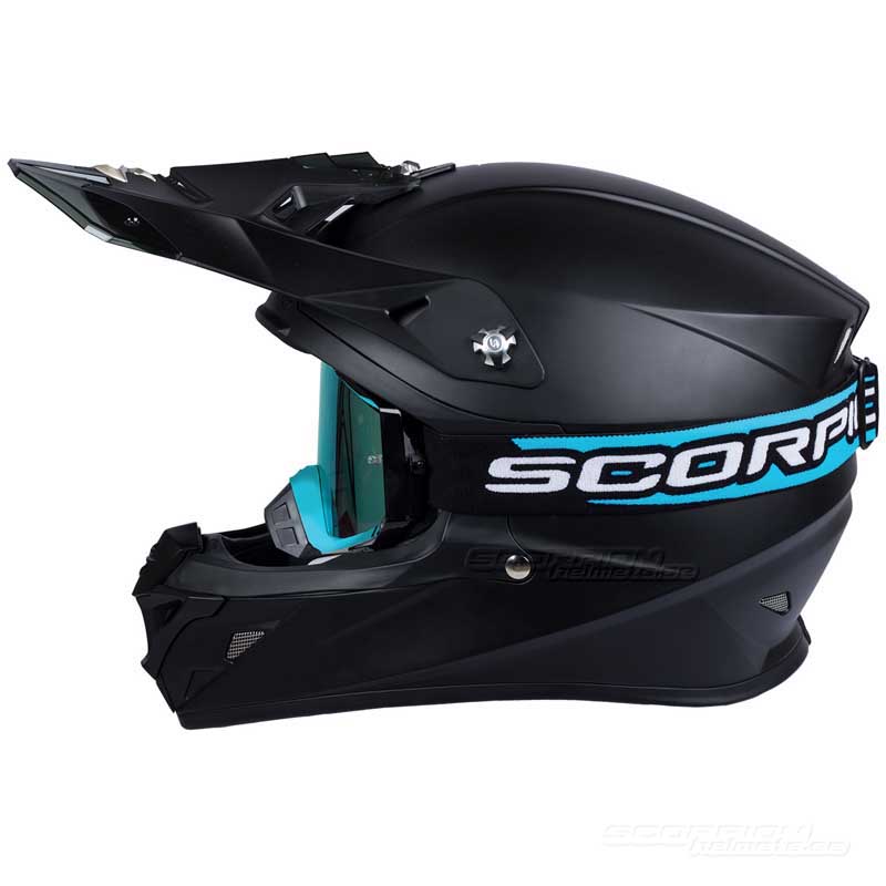 Scorpion Crossglasögon Goggles (E18) Cyanblå, Svart