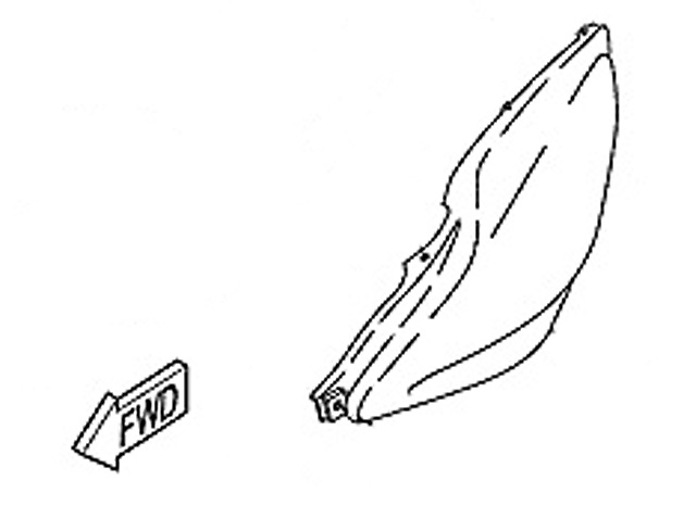 Yamaha Sidokåpa,Vänster (5BRF173103PJ)
