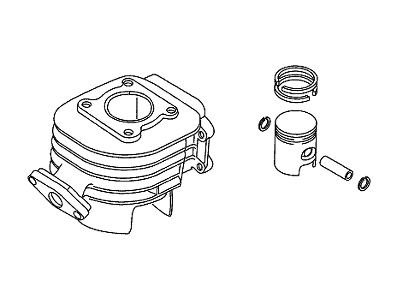 Yamaha Cylinder inkl. kolv (2B6WE1370000)