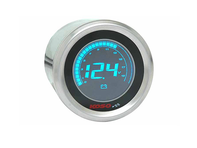 Koso Voltmätare (Black LCD)