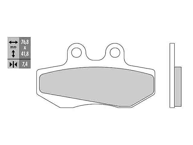 Galfer Bromsbelägg (Semi-metall)