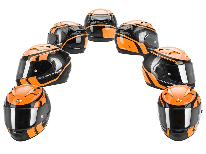 Scorpion EXO-1200 Hjälm (Stream Tour) Mattsvart, Orange