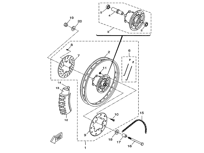 Yamaha Bromsskiva,Bak (13DF582W00)