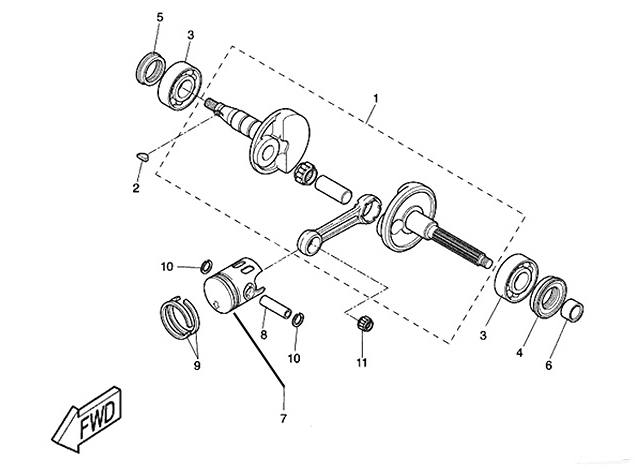 Yamaha Nllager (93310210M0)