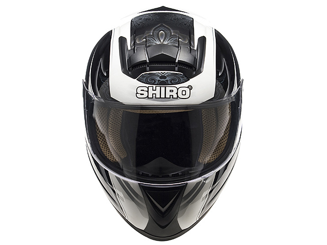Shiro Integralhjälm (SH-821) Motion Svart / Vit (endast kvar i storlek xl)