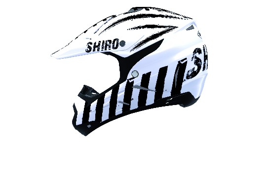 Shiro Scorpion (MX-305) Vit / Svart (Sista storleken XL