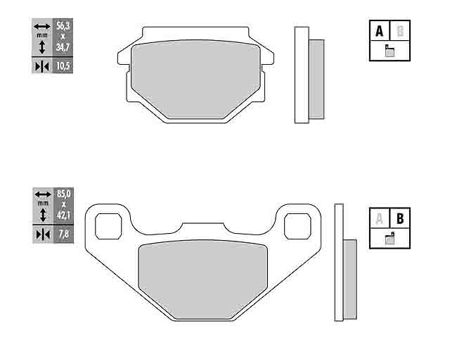 Galfer Bromsbelgg (Semi-metall)