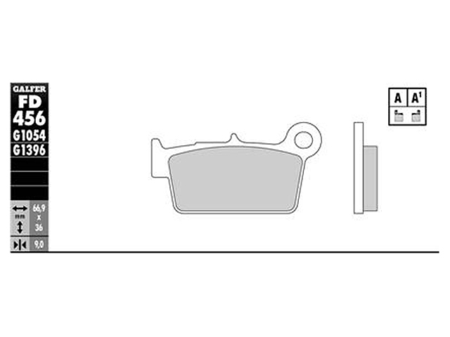 Galfer Bromsbelägg (Semi-metall)