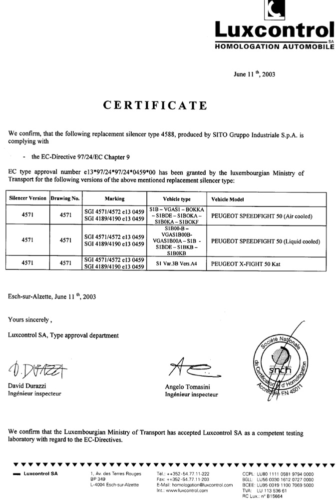 Top Performances Avgassystem (Scarico HP2)