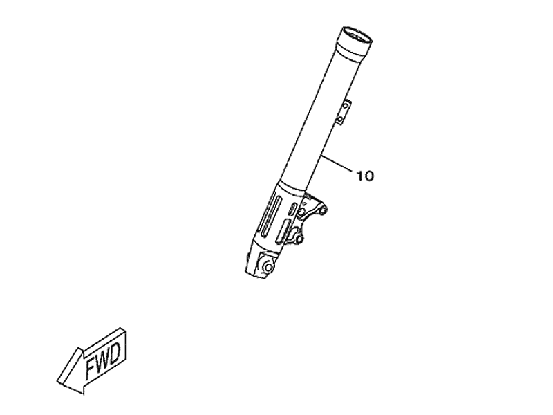 Yamaha Yttre gaffelben,vnster (1D5F312600)