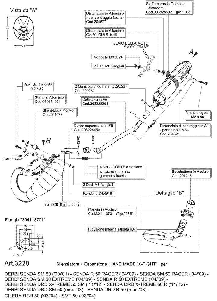 LeoVince Avgassystem (X-Fight) Senda