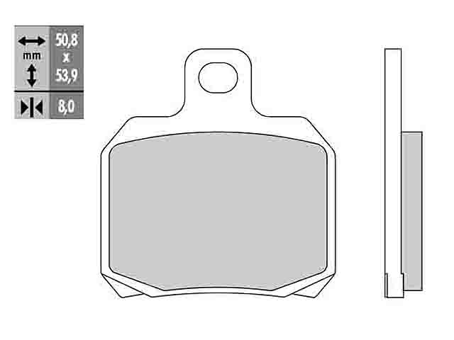 Galfer Bromsbelägg (Semi-metall) Premium