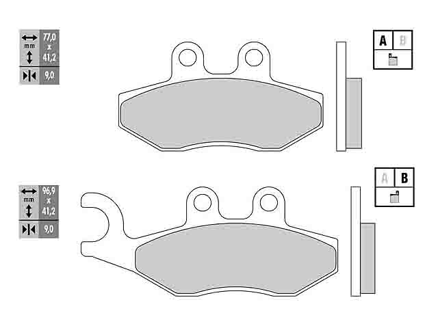 Galfer Bromsbelägg (Semi-metall)