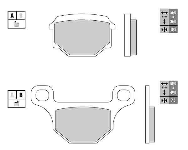 Galfer Bromsbelägg (Semi-metall)