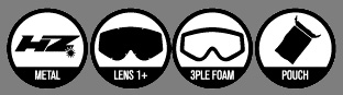 HZ Goggles (King) Black/Yellow