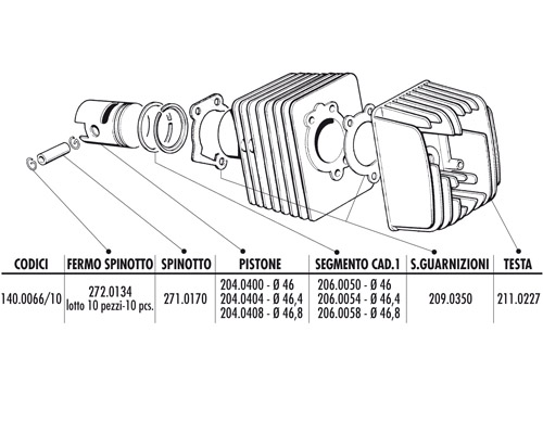 Polini Cylinderkit (Sport) 72cc