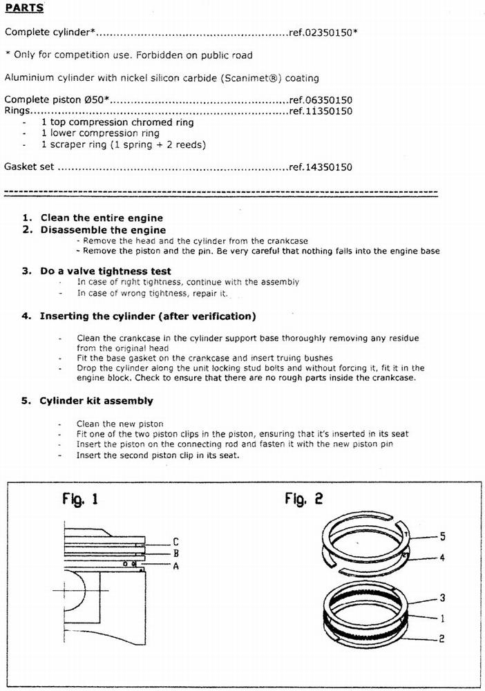 Airsal Cylinderkit (GY6) 82 cc