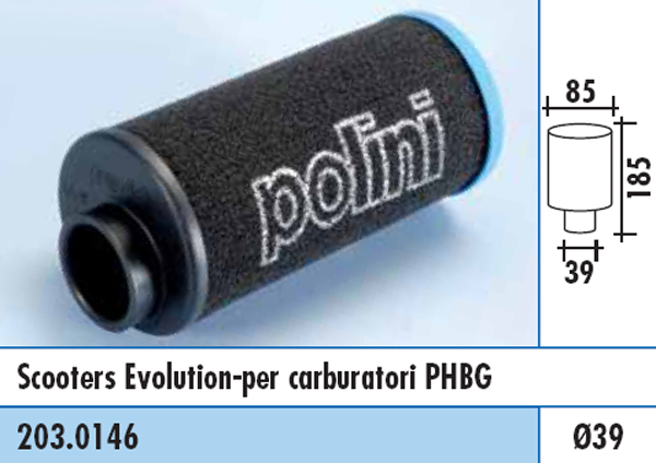 Polini Luftfilter (Evo High-End) Racing