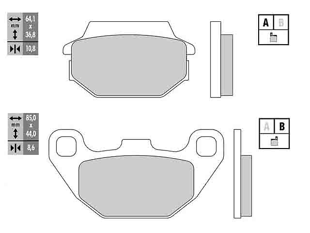 Galfer Bromsbelägg (Semi-metall)