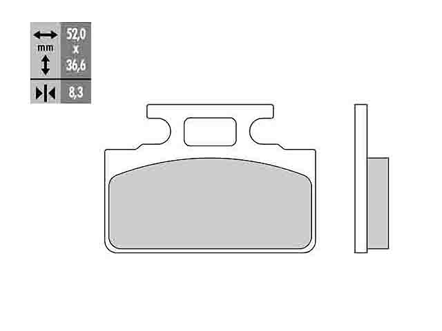 Galfer Bromsbelägg (Semi-metall)