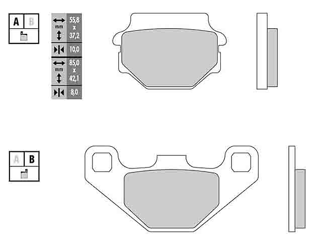 Galfer Bromsbelägg (Semi-metall)
